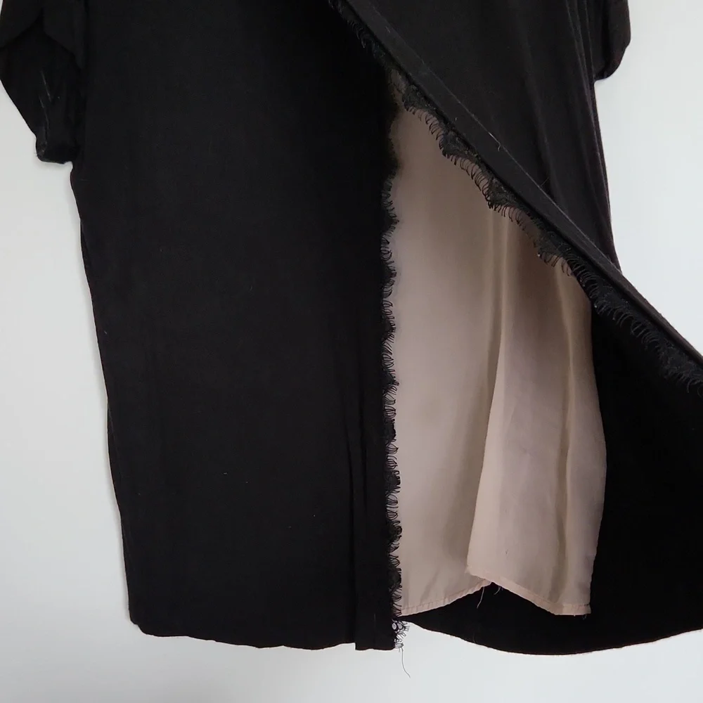 Black with Sheer Back Details - Picture 3 of 4